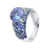 Кольцо из белого золота R9882-15343 (453)