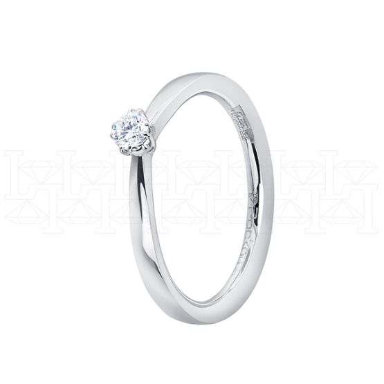 Фото - Кольцо из белого золота с бриллиантом из коллекции "Помолвка" R10149-15982 (515)