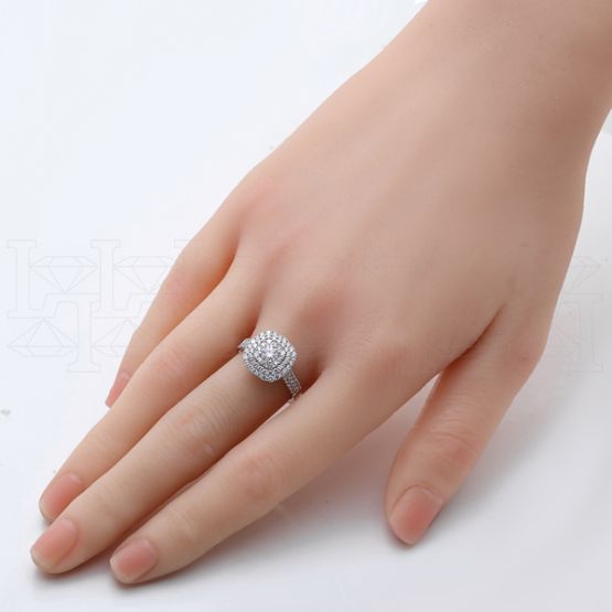 Фото - Кольцо из белого золота с бриллиантом из коллекции "787" R10119-15919 (787)