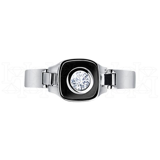 Фото - Кольцо из белого золота с пикированным бриллиантом из коллекции "Современные" R9229-13443 (332)