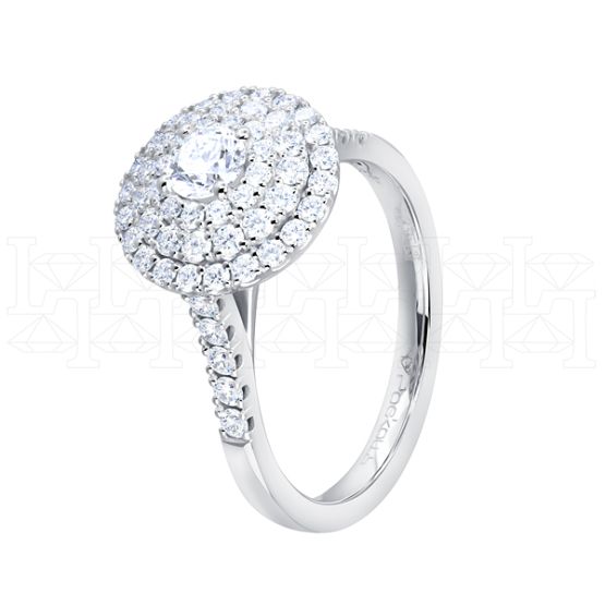 Фото - Кольцо из белого золота с бриллиантом из коллекции "787" R10240-16210 (787)