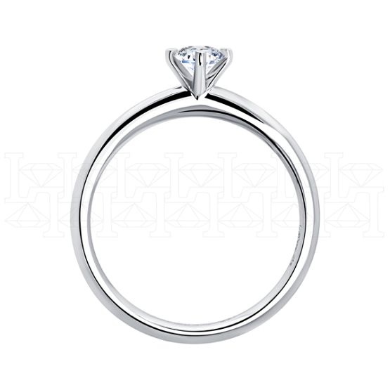 Фото - Кольцо из белого золота с бриллиантом из коллекции "Помолвка" R8727-14306 (515)