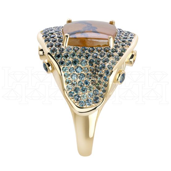 Фото - Кольцо из желтого золота из коллекции "Часы Дали" R9762-15029 (800)