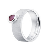 Кольцо из белого золота с рубином R6741-16372 (775)