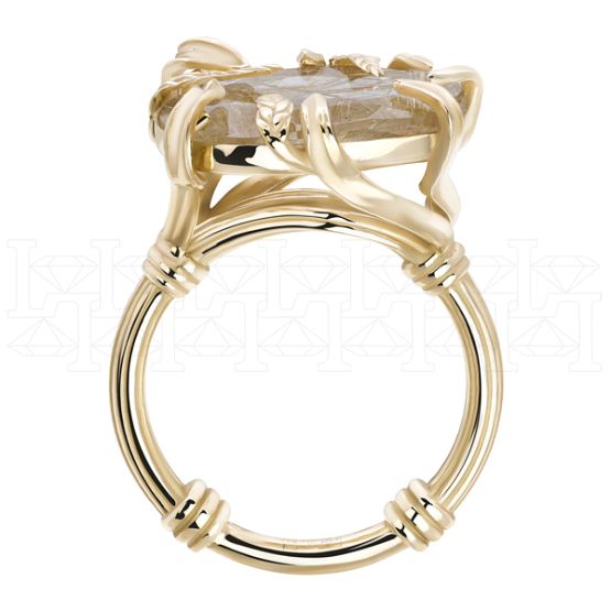 Фото - Кольцо из желтого золота с кварцем из коллекции "Русское поле" R9739-14993 (715)