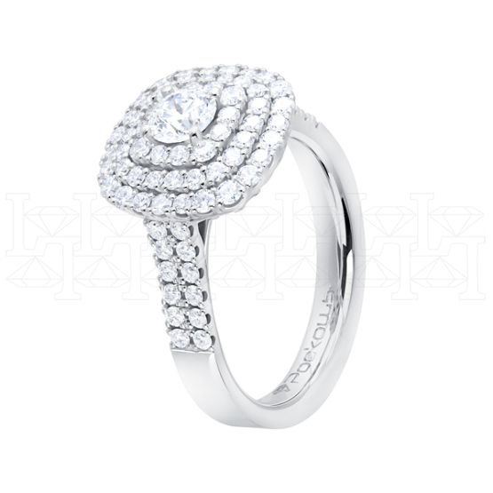 Фото - Кольцо из белого золота с бриллиантом из коллекции "787" R10119-15919 (787)