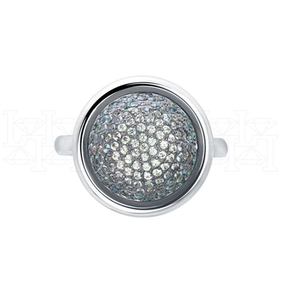 Фото - Кольцо из белого золота с цветными сапфирами R7382-15066 (805)