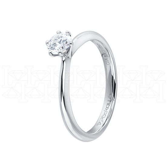 Фото - Кольцо из белого золота с бриллиантом из коллекции "Помолвка" R10159-16031 (514)