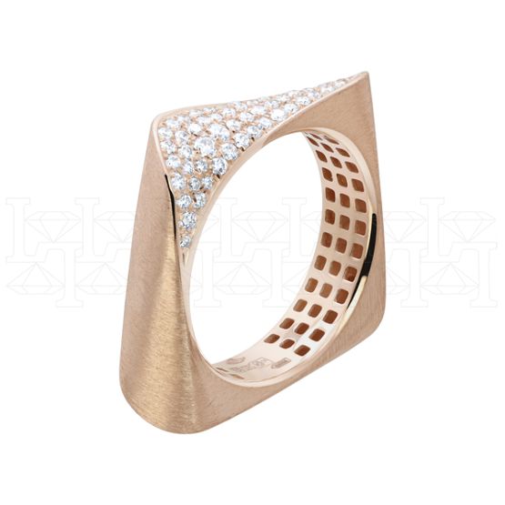 Фото - Кольцо из рыжего золота с бриллиантами R10093-15897 (808)