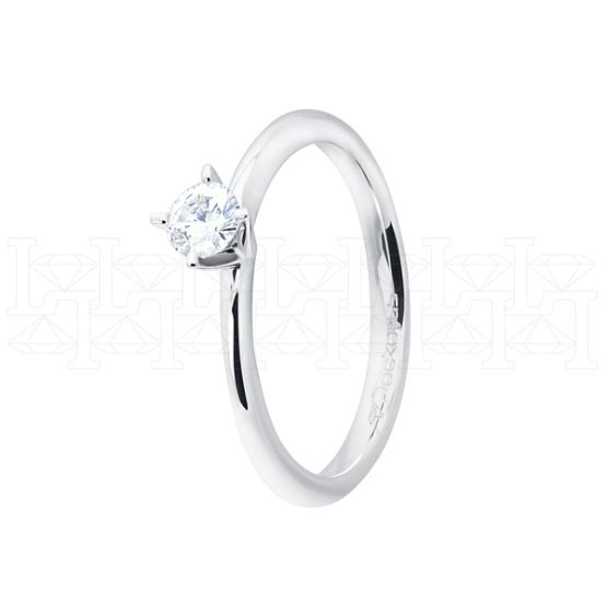 Фото - Кольцо из белого золота с бриллиантом из коллекции "Помолвка" R8297-16014 (514)