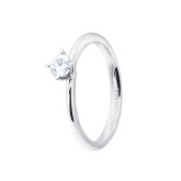 Кольцо из белого золота с бриллиантом из коллекции "Помолвка" R8297-16014 (514)