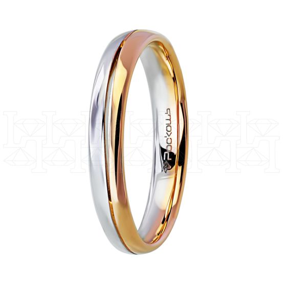 Фото - Кольцо из цветного золота из коллекции "Парные обручальные кольца" R5068-7464 (210)