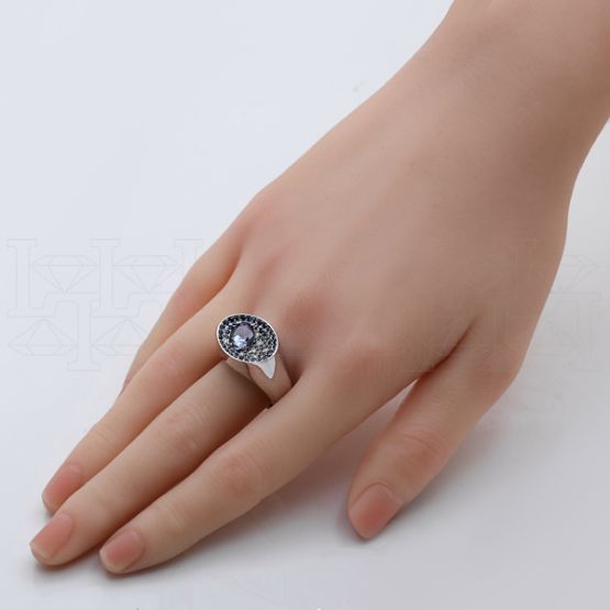 Фото - Кольцо из белого золота с бриллиантами R9873-15333 (453)