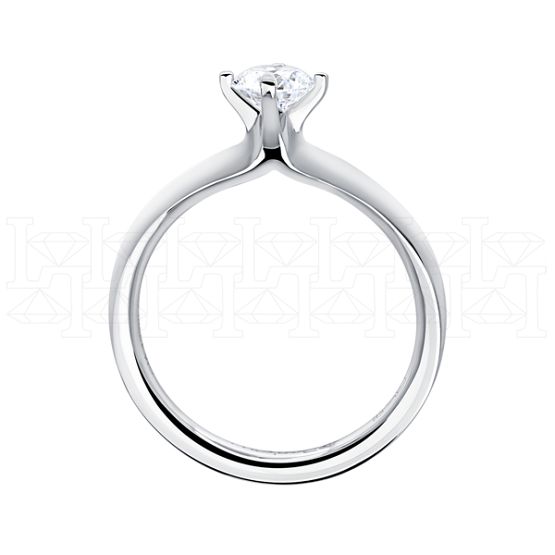 Фото - Кольцо из белого золота с бриллиантом из коллекции "Помолвка" R10123-15926 (513)