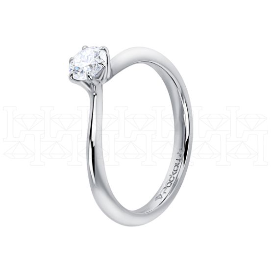 Фото - Кольцо из белого золота с бриллиантом из коллекции "Помолвка" R10157-15990 (514)
