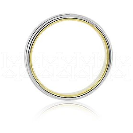 Фото - Кольцо двойное из цветного золота с бриллиантом из коллекции "Двойные обручальные кольца" VDR.A2657 (242)