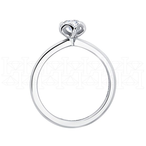 Фото - Кольцо из белого золота с бриллиантом из коллекции "Помолвка" R10153-15986 (514)