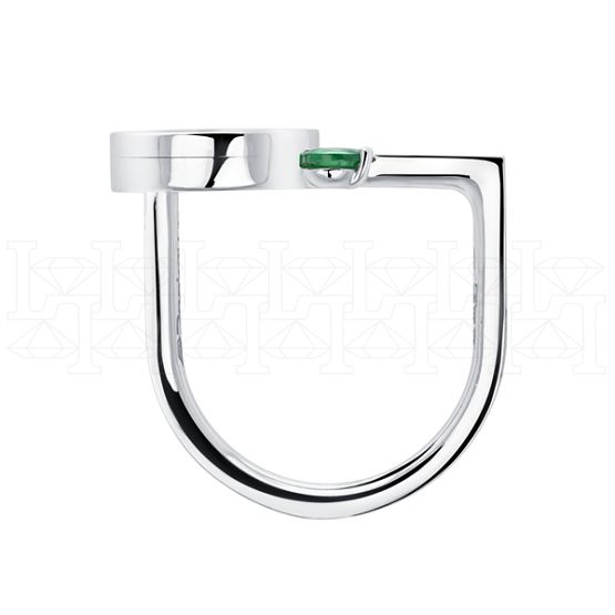 Фото - Кольцо из белого золота с ониксом из коллекции "Точка пересечения" R9512-14175 (811)