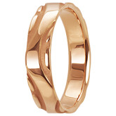Кольцо из рыжего золота с бриллиантом из коллекции "Обручальные кольца с  одним бриллиантом" R2229-3598 (243)