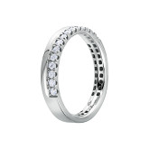 Кольцо из белого золота с бриллиантами из коллекции "Обручальные кольца с дорожкой" R9212-13426 (241)