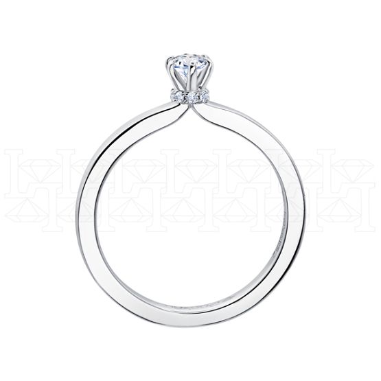 Фото - Кольцо из белого золота с бриллиантом из коллекции "Помолвка" R10179-16041 (515)