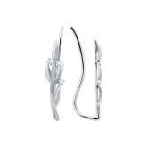 Серьги из белого золота с бриллиантами E7243-16288 (156)
