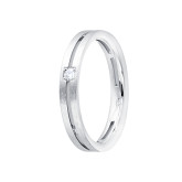 Кольцо из белого золота с бриллиантом из коллекции "Парные обручальные кольца" R7532-10337 (210)