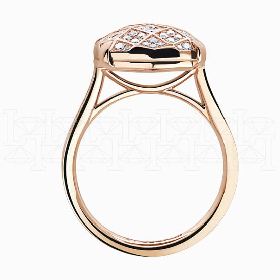 Фото - Кольцо из рыжего золота с бриллиантами из коллекции "787" R9794-15108 (787)