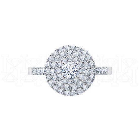 Фото - Кольцо из белого золота с бриллиантом из коллекции "787" R10240-16210 (787)