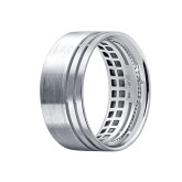 Кольцо из белого золота из коллекции "Парные обручальные кольца" R8051-15601 (210)