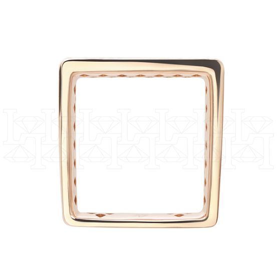 Фото - Кольцо квадратное из белого золота с бриллиантами R6825-9407 (808)