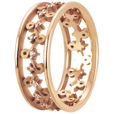Кольцо из белого золота с бриллиантами из коллекции "Готика" R2710-3566 (773)