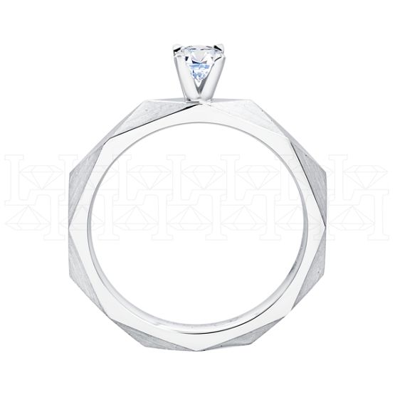 Фото - Кольцо из белого золота с бриллиантом из коллекции "Помолвка" R10166-16000 (514)