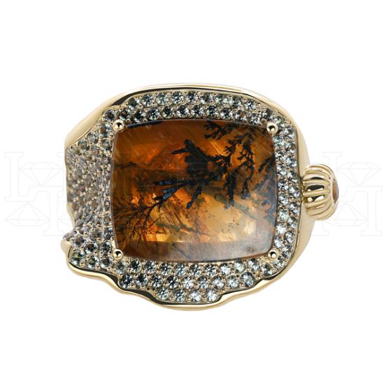 Фото - Кольцо из желтого золота из коллекции "Часы Дали" R9761-15028 (800)