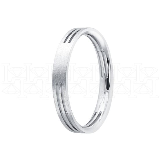 Фото - Кольцо из белого золота из коллекции "Парные обручальные кольца" R7530-16257 (210)