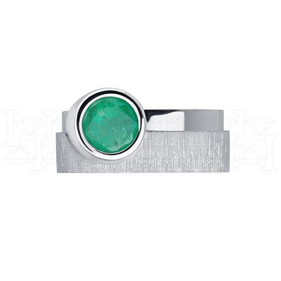 Фото - Кольцо из белого золота с изумрудом R9015-12974 (775)