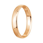 Кольцо обручальное из рыжего золота с бриллиантами из коллекции "Обручальные кольца с дорожкой" W1064000 (241)