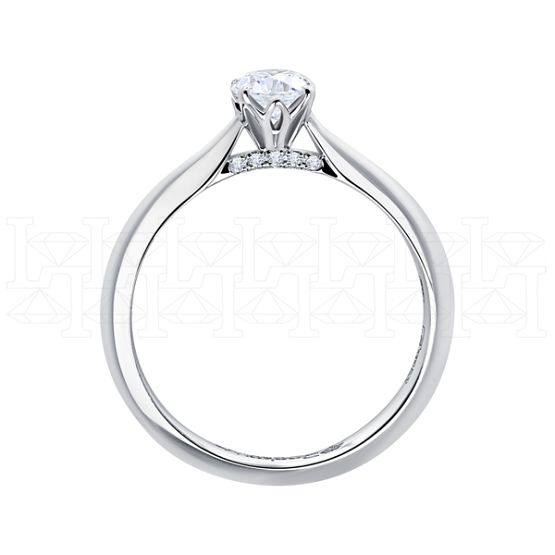 Фото - Кольцо из белого золота с бриллиантом из коллекции "Помолвка" R10136-15969 (514)