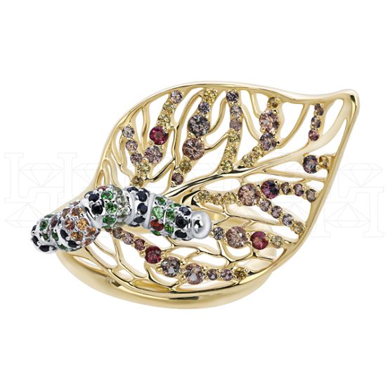 Фото - Кольцо из цветного золота с гранатами R10167-16003