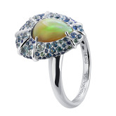 Кольцо из белого золота R9845-15258 (453)