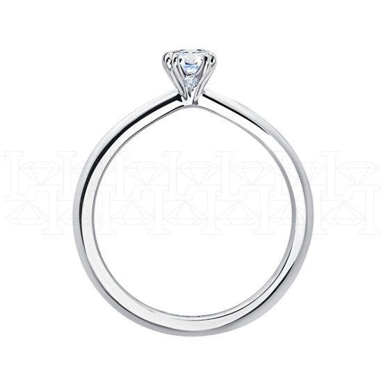 Фото - Кольцо из белого золота с бриллиантом из коллекции "Помолвка" R10154-16035 (514)