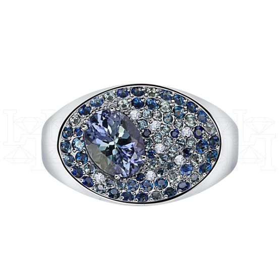 Фото - Кольцо из белого золота с бриллиантами R9873-15333 (453)