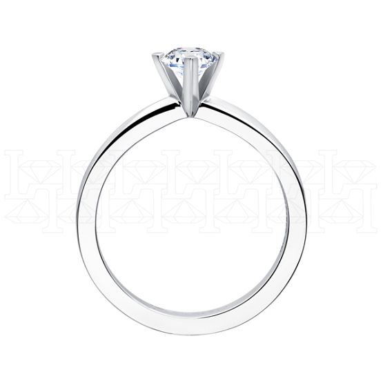 Фото - Кольцо из белого золота с бриллиантом из коллекции "Помолвка" R10169-16033 (514)