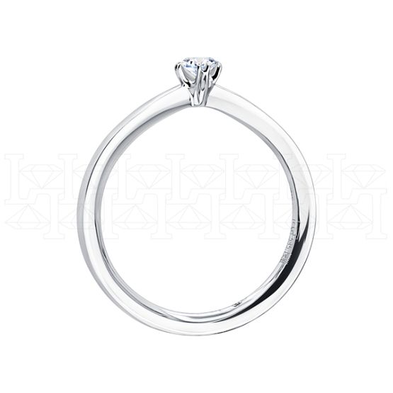 Фото - Кольцо из белого золота с бриллиантом из коллекции "Помолвка" R10149-15982 (515)