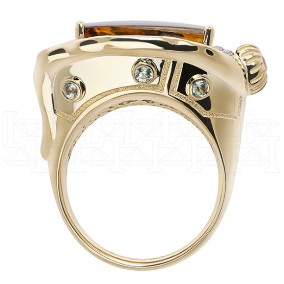 Фото - Кольцо из желтого золота из коллекции "Часы Дали" R9761-15028 (800)