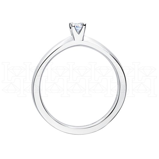 Фото - Кольцо из белого золота с бриллиантом из коллекции "Помолвка" R10170-16029 (515)