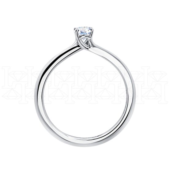 Фото - Кольцо из белого золота с бриллиантом из коллекции "Помолвка" R10155-16037 (514)