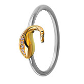 Кольцо-неделька из цветного золота с бриллиантами R7365-10106 (161)
