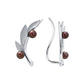 Серьги из белого золота с бриллиантами E8157-11378 (156)