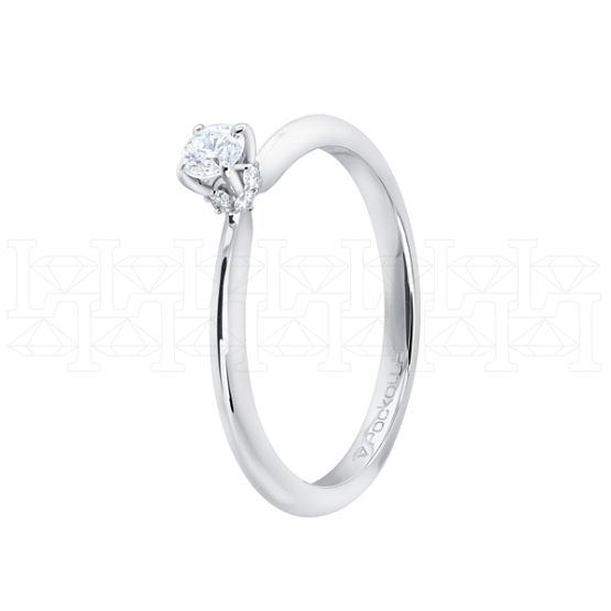 Фото - Кольцо из белого золота с бриллиантом из коллекции "Помолвка" R10180-16043 (515)